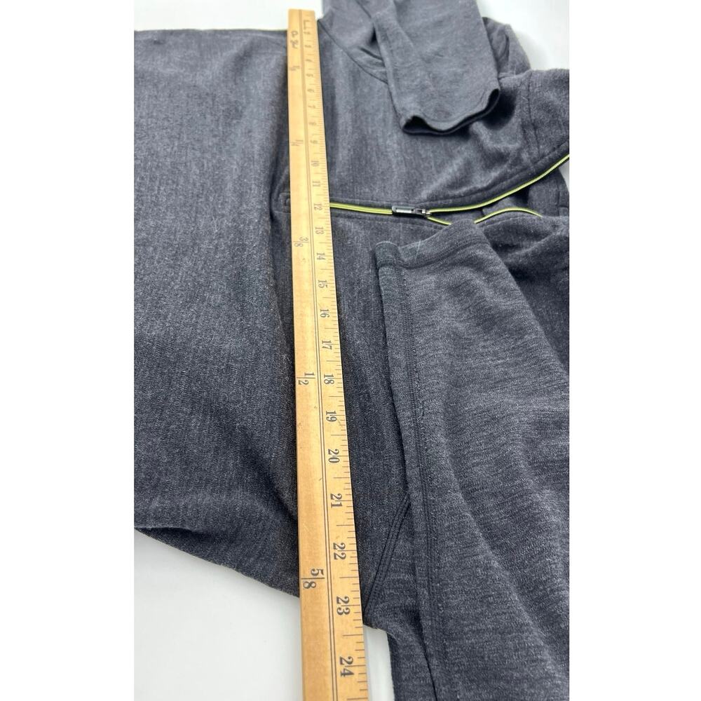 Smartwool Men's 1/4 Zip Pullover Sweater Size L Gray Gorpcore Hiking - Picture 10 of 11